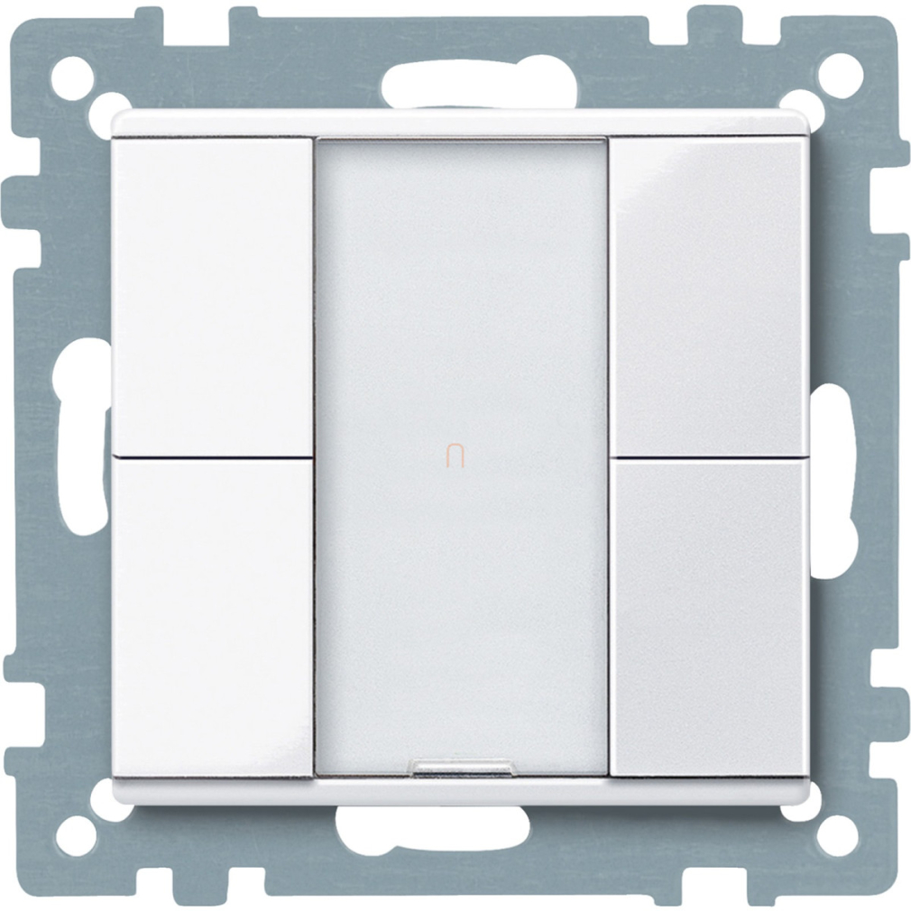 Merten-KNX 2-es nyomógomb , SystemM, aktív fehér, fényes MTN617225 Schneider