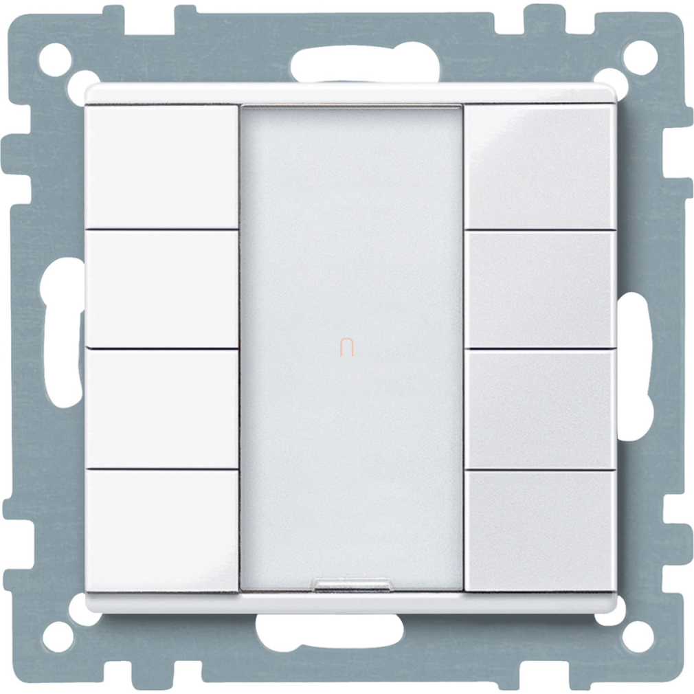 Merten-KNX 4-es nyomógomb , SystemM, aktív fehér, fényes MTN617425 Schneider
