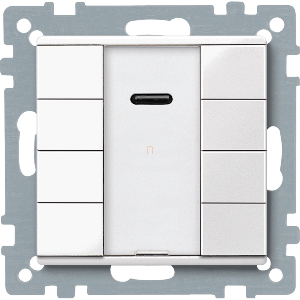 Merten-KNX 4-es IR nyomógomb , SystemM, polárfehér, fényes MTN617519 Schneider