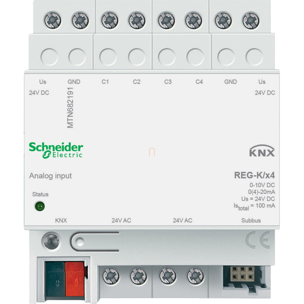 Merten-KNX REG-K 4-es analóg bemenet MTN682191 Schneider