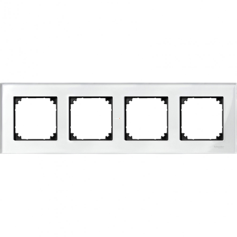 Schneider Merten M-Elegance üveg keret, 4-es, gyöngyfehér MTN404419