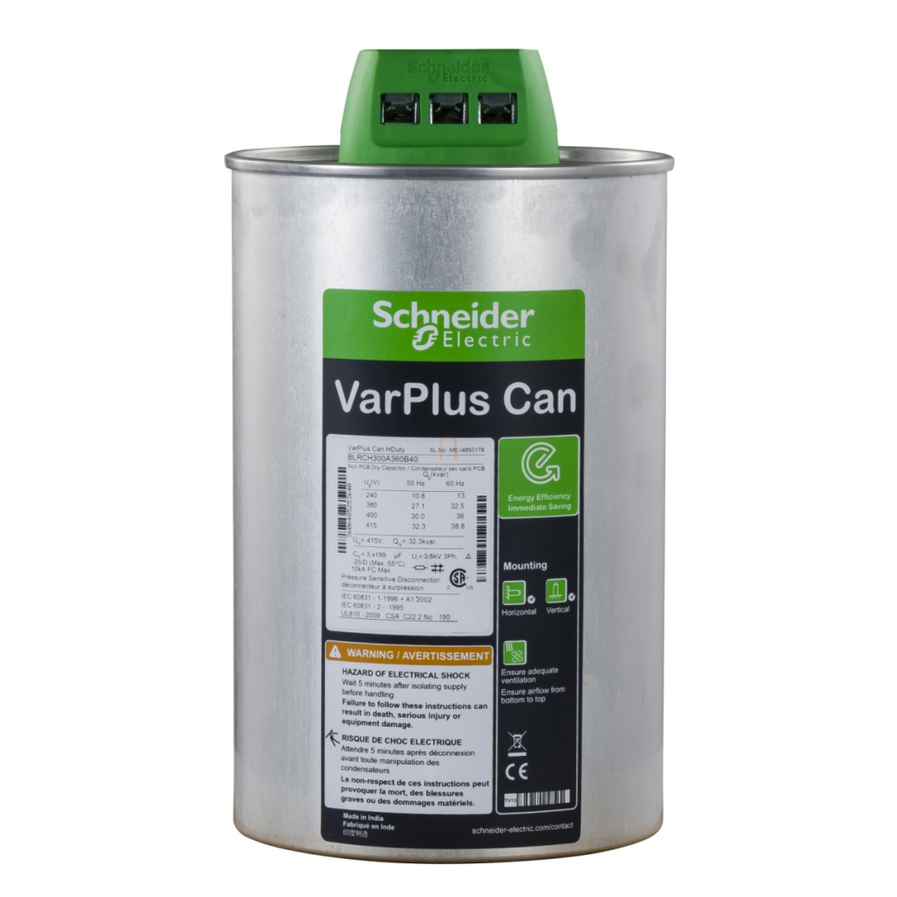 30 kvar VarPlus Can Serleg kondenzátor 400V BLRCH300A360B40 Schneider