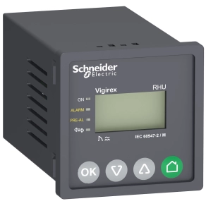 Schneider Electric Vigirex RH10MP, RH21MP, RH99MP, RH197, RHU - LV481003 - Vigirex szivárgóáram védelmi relé RHU - 0.03..30 A - 0..5 s - 240 V