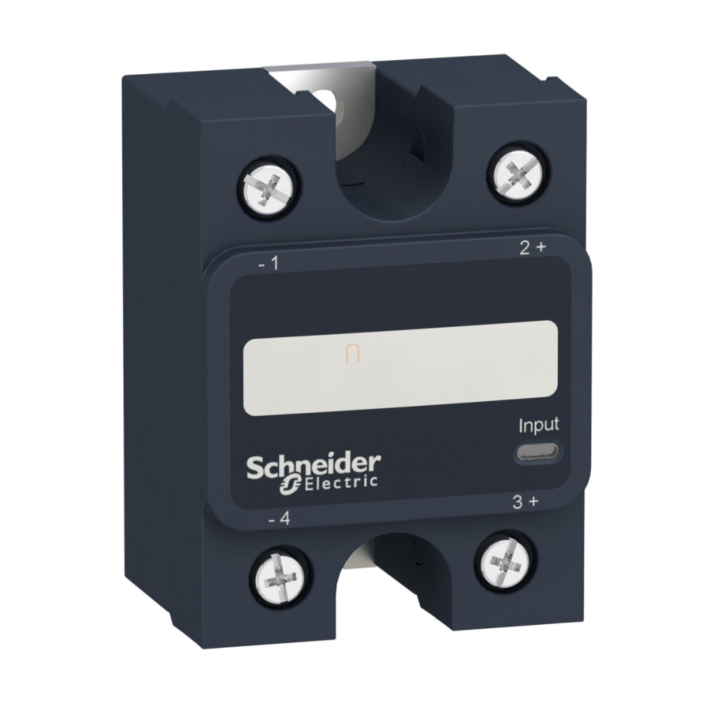 SSP hűtőbordára szerelhető szilárdtestrelé, 1 fázis, nullfeszültségű kapcsolás, 1NO, 24-300VAC, 50A, 24VDC SSP1A150BD Schneider
