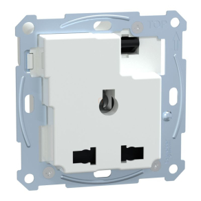   Schneider Electric Merten - MTN2170-0000 - Multistandard 2P+F csatlakozóaljzat, kapcsolható, biztonsági zsaluval, csavaros, 13A