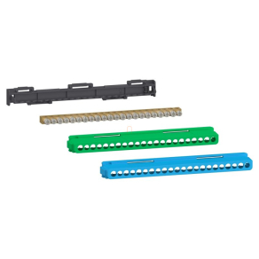   Schneider Electric PrismaSeT XS - LGYT2A22 - Csatlakozóblokk, 11 x 16 + 11 x 10 csavaros + 1 zöld és 1 kék burkolat (80A)