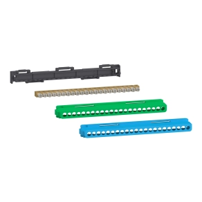 Schneider Electric PrismaSeT XS - LGYT2A22 - Csatlakozóblokk, 11 x 16 + 11 x 10 csavaros + 1 zöld és 1 kék burkolat (80A)