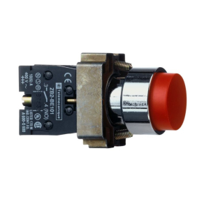   Schneider Electric Easy Harmony XB2 - XB2BL42C - Nyomógomb, kiemelkedő, piros, 1 NC, fém, 22mm, visszatérő, jelöletlen