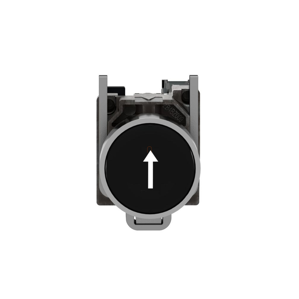 Easy Harmony XB2, Nyomógomb, fekete, 1 NO, jelölt, nyíl fel, fém, panelbe süllyesztett, 22mm, visszatérő XB2BA3351C Schneider