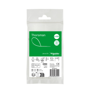   Schneider Electric Thorsman - IMT46401 - Kábelkötegelő, 100x2.5mm, színtelen (100 db)