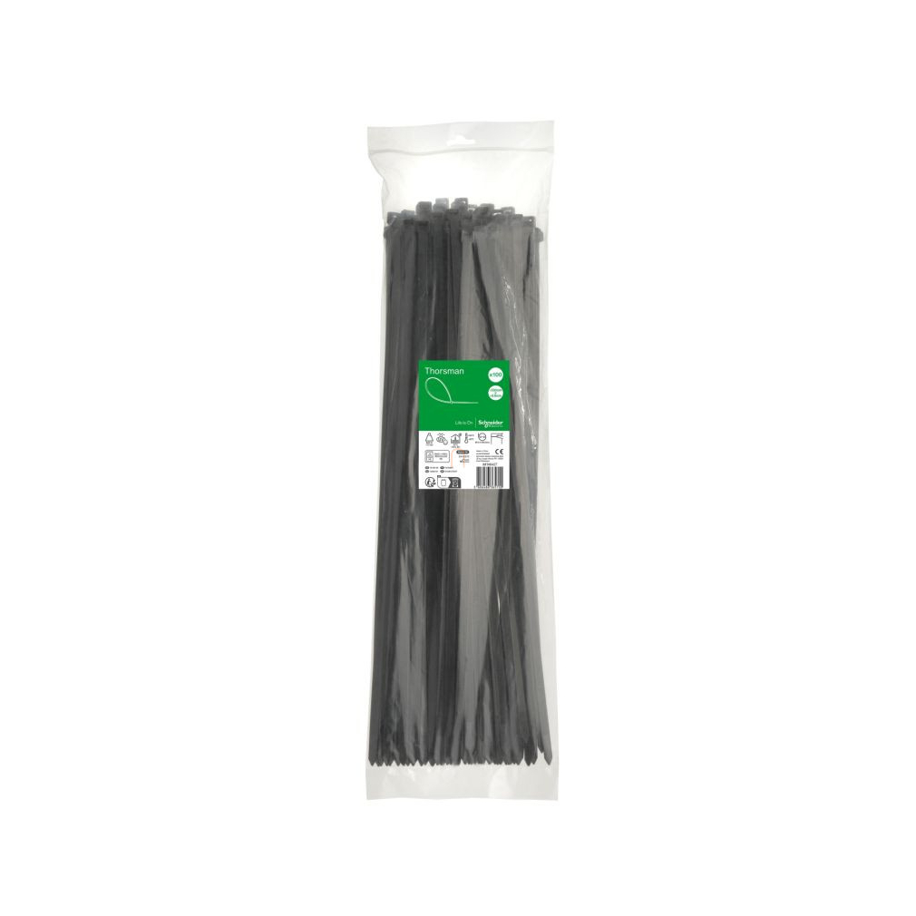 Kábelkötegelő 550x8.8mm, fekete (100db) THORSMAN IMT46427 Schneider