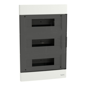   Schneider Electric Easy9 EU - EZ9EUA312 - kiselosztó, füstszínű ajtó, süllyesztett, 3x12 modul, PEN