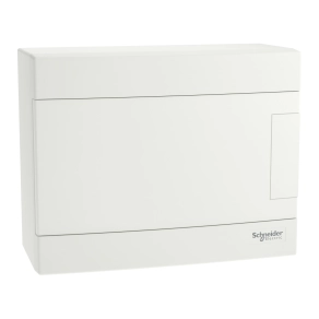 Schneider Electric Easy9 EU - EZ9EUD108 - kiselosztó, teli ajtó, falon kívüli, 1x8 modul, PEN