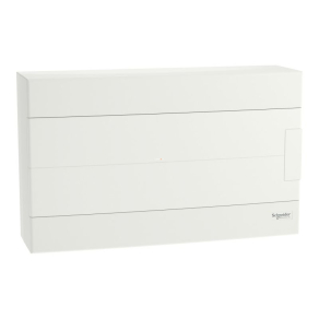   Schneider Electric Easy9 EU - EZ9EUD118 - kiselosztó, teli ajtó, falon kívüli, 1x18 modul, PEN