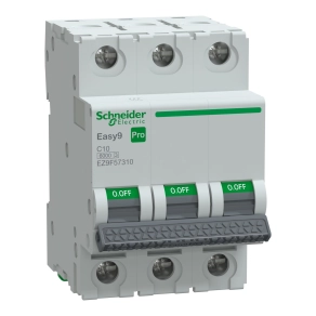 Schneider Electric Easy9 Pro - EZ9F57310 - kismegszakító, 3P, C, 10A