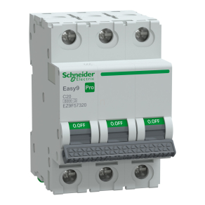   Schneider Electric Easy9 Pro - EZ9F57320 - kismegszakító, 3P, C, 20A