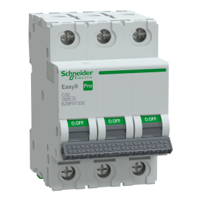   Schneider Electric Easy9 Pro - EZ9F57332 - kismegszakító, 3P, C, 32A