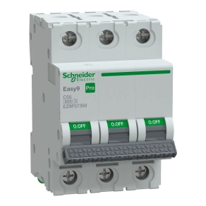 Schneider Electric Easy9 Pro - EZ9F57350 - kismegszakító, 3P, C, 50A