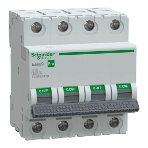 Schneider Electric Easy9 Pro - EZ9F57410 - kismegszakító, 4P, C, 10A