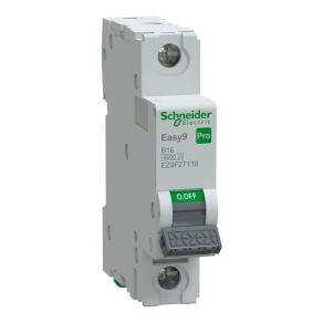Schneider Electric Easy9 Pro - EZ9F27116 - kismegszakító, 1P, B, 16A