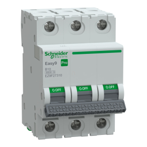   Schneider Electric Easy9 Pro - EZ9F27310 - kismegszakító, 3P, B, 10A