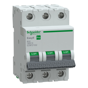   Schneider Electric Easy9 Pro - EZ9F27332 - kismegszakító, 3P, B, 32A