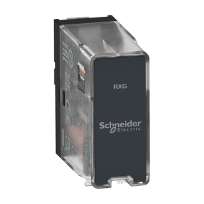   Schneider Electric Harmony Electromechanical Relays - RXG18P7 - Easy interface plug in relay, Electromechanical Relays, 10A, 1CO, basic, without LED, withoutout lockable test button, 230V AC