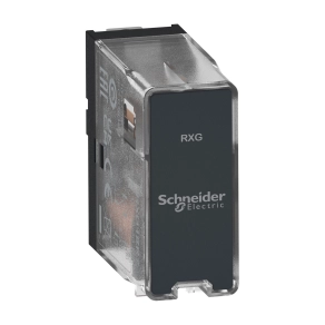 Schneider Electric Harmony Electromechanical Relays - RXG18P7 - Easy interface plug in relay, Electromechanical Relays, 10A, 1CO, basic, without LED, withoutout lockable test button, 230V AC