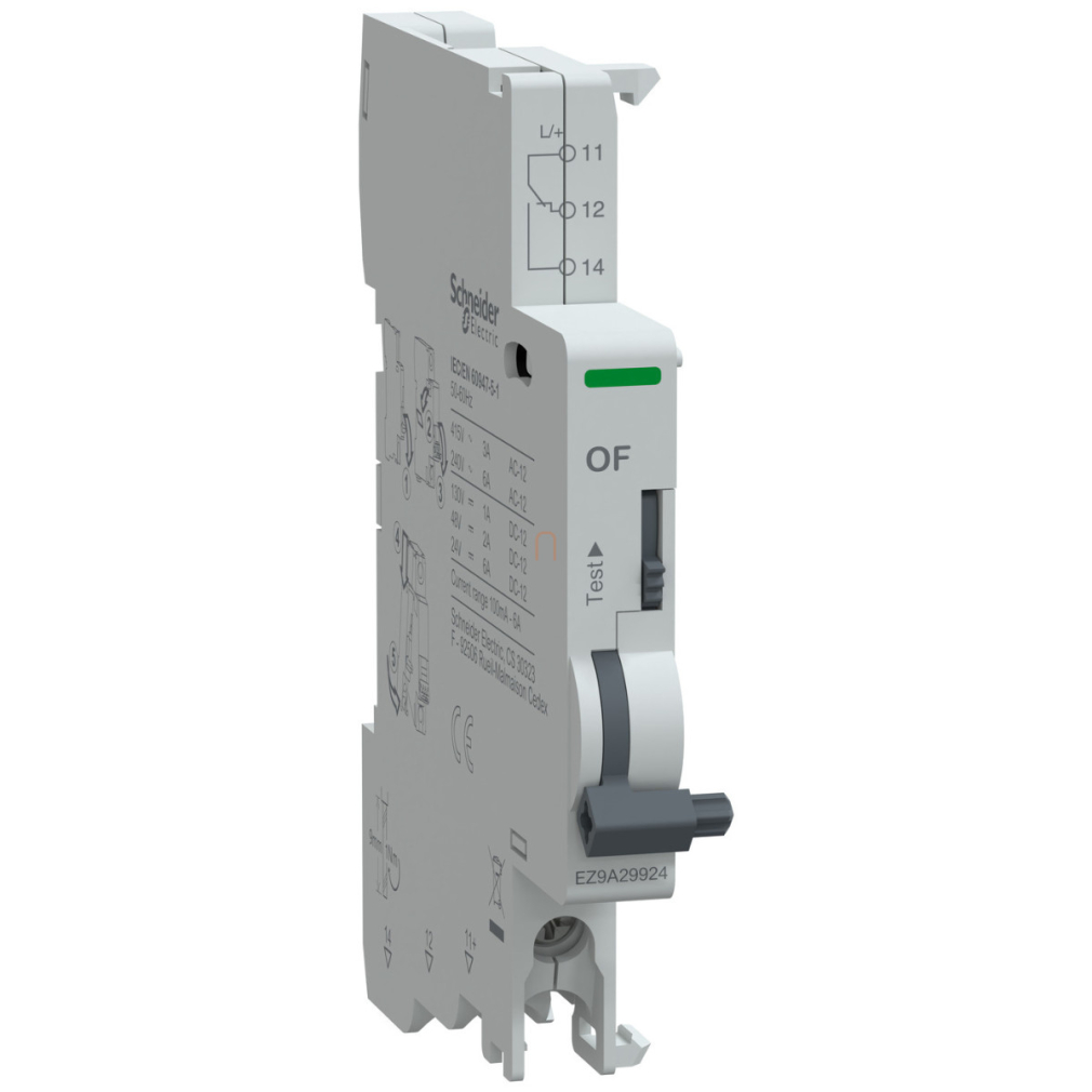 Schneider Easy9 Pro nyitás/zárás segédérintkező, alsó bekötésű (EZ9A29924)
