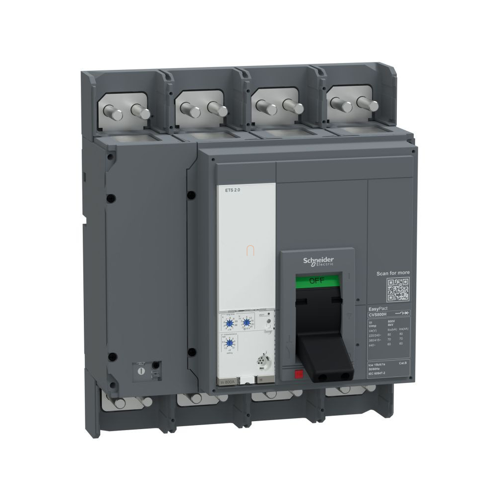 CVS1250N 50kA 4P ETS2.0 kompakt megszakító LI védelemmel E125N420FM Schneider