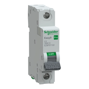 Schneider Electric Easy9 Pro - EZ9F57102 - kismegszakító, 1P, C, 2A