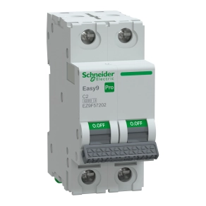Schneider Electric Easy9 Pro - EZ9F57202 - kismegszakító, 2P, C, 2A