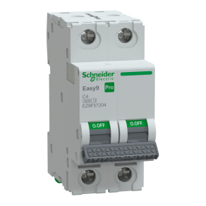   Schneider Electric Easy9 Pro - EZ9F57204 - kismegszakító, 2P, C, 4A