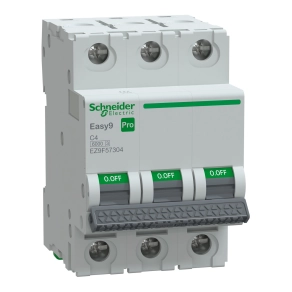 Schneider Electric Easy9 Pro - EZ9F57304 - kismegszakító, 3P, C, 4A