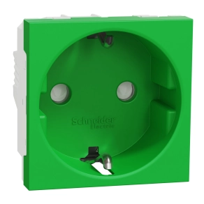 Schneider Electric New Unica - NU303706 - 2P+F aljzat BZS,csavaros,16A,zöld
