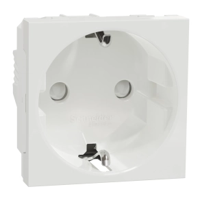 Schneider Electric New Unica - NU303718 - 2P+F aljzat BZS,csavaros,16A,fehér