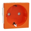 Schneider Electric New Unica - NU303761 - 2P+F aljzat BZS,csavaros,16A,narancs