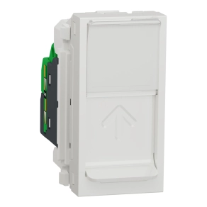   Schneider Electric New Unica - NU344818 - 1xRJ45 Cat6A FTP aljzat,1M,fehér