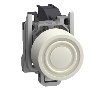   Schneider Electric Harmony XB4 - ATEX DG - XB4BPS11GEX - komplett nyomógomb, Ø22, beépített védősapkás, 1NO, fehér