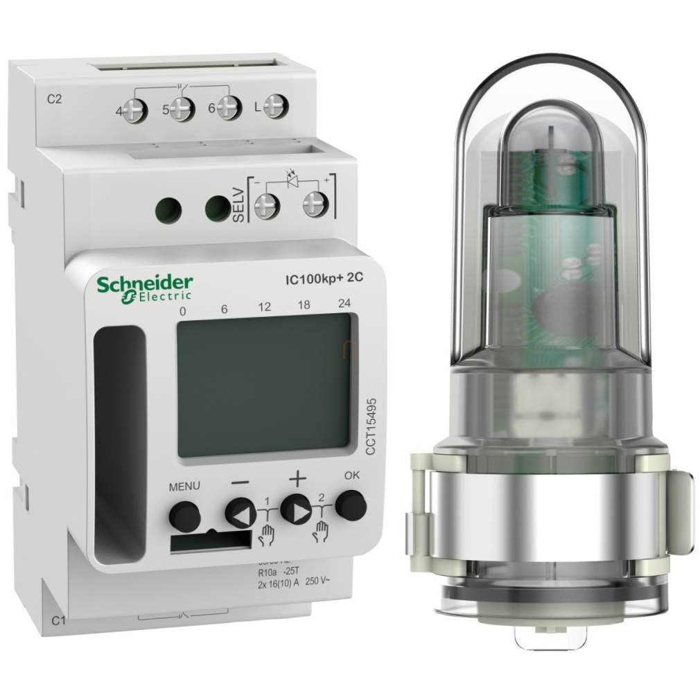 CCT15495 ACTI9 IC100kp+ 2C SMART Programozható alkonykapcsoló Schneider
