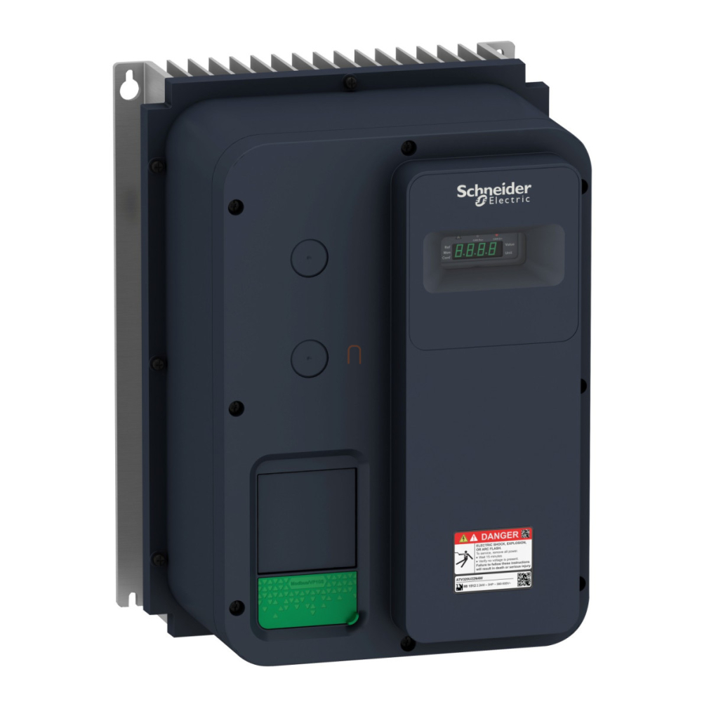 Altivar Machine ATV320 frekvenciaváltó, 2,2kW, 1f, 230VAC, Modbus/CANopen, IP66, szakaszoló kapcsoló nélkül ATV320U22M2W Schneider
