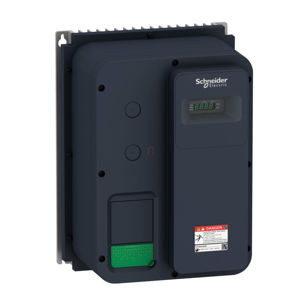 Altivar Machine ATV320 frekvenciaváltó, 0,75kW, 3f, 400VAC, Modbus/CANopen, IP66, kapcsoló nélkül ATV320U07N4W Schneider
