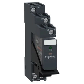 Schneider Electric Harmony Electromechanical Relays - RXG13BDPV - RXG Interfész relé foglalattal, 1CO, 10A, 24VDC, LED