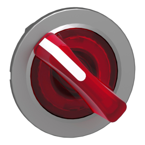   Schneider Electric Harmony XB4 - ZB4FK1243 - panelbe süllyesztett fém világító választókapcsoló fej, Ø30, 2 állású, piros