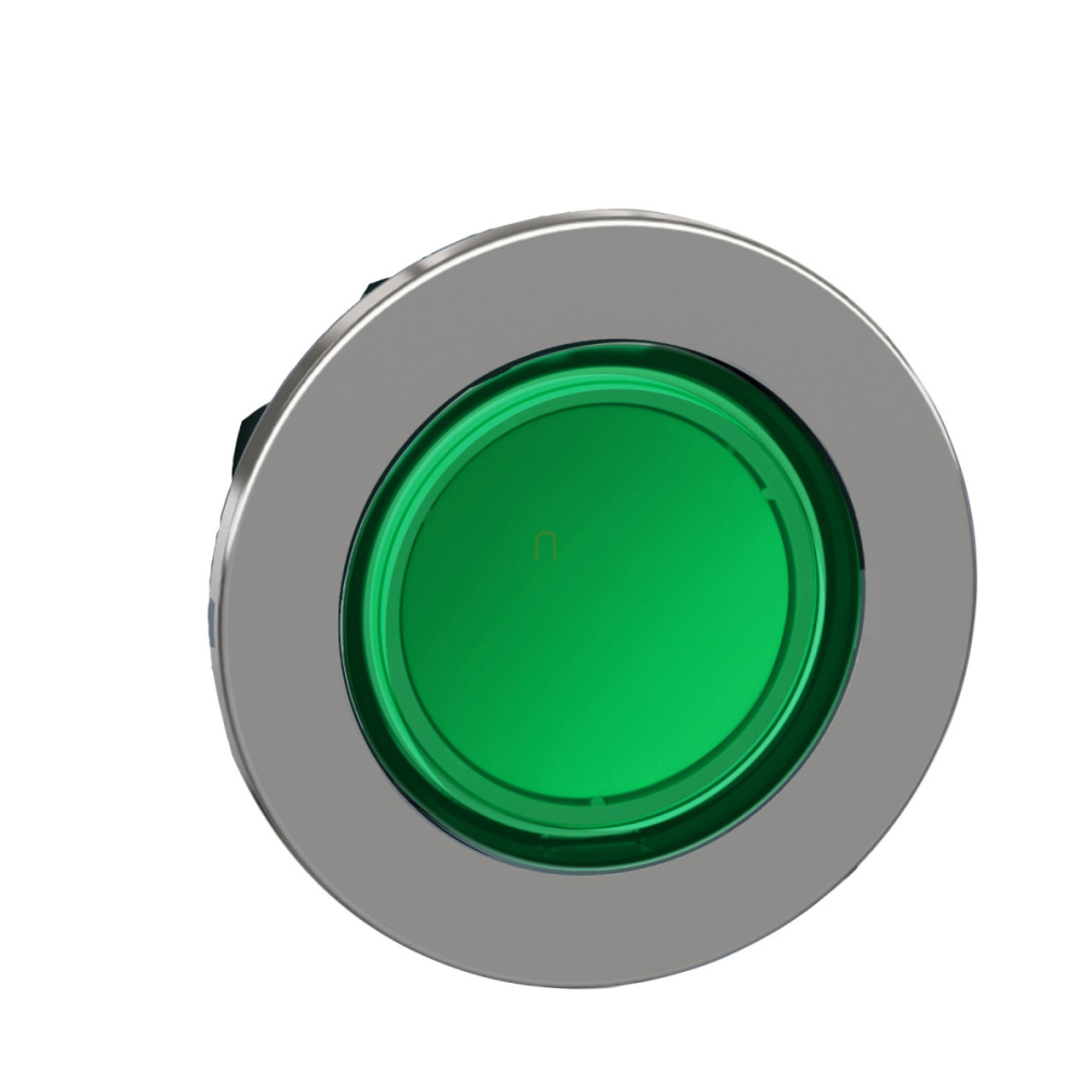Schneider ZB4FV033  Sülly.fém LED jelzőlámpa fej, zöld