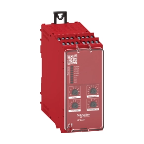 Schneider Electric Preventa XPS Universal - XPSUAT13A3AP -biztonsági relé modul, XPSUAK+ 1 késleltetett kimenet, Cat.4, biztonsági be/ki: 2/3CO, PNP, 24VAC/DC, csavaros
