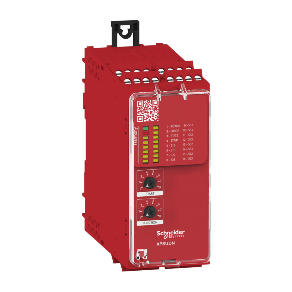 Preventa biztonsági relé modul XPSUAF funkció Cat4, be/ki:6/3NO+1NC, PNP, 24VAC/DC, csavaros XPSUDN13AP Schneider