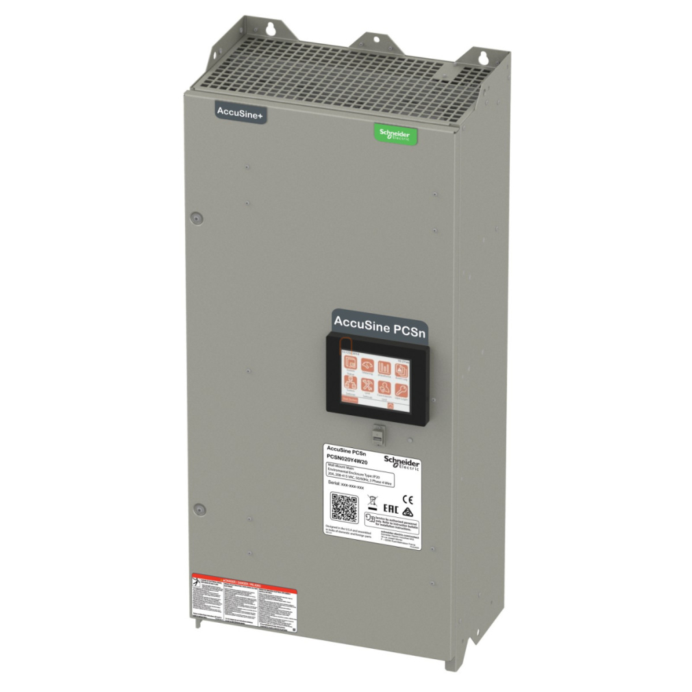 AccuSine PCSn aktív felharmonikus szűrő 60A 208-415V fali IP20 PCSN060Y4W20 Schneider