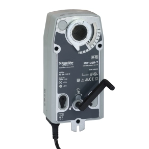 Schneider Electric Damper Actuator - MD10SR-T - Rugóvisszatérítéses zsalumozgató, 10 Nm, 230VAC táp, Nyit/Zár kimenet
