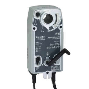 Schneider Electric Damper Actuator - MD20SR-24TS - Rugóvisszatérítéses zsalumozgató, 20 Nm, 24VAC táp, Nyit/Zár kimenet, végálláskapcsolóval